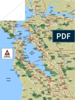 Marin County and Surrounding Areas Map