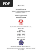 Minor Project Report Format