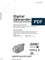 Digit Al Camcorder: DSR-PD100A/PD100AP