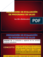 Indicadores de Evaluación de Programas de Salud