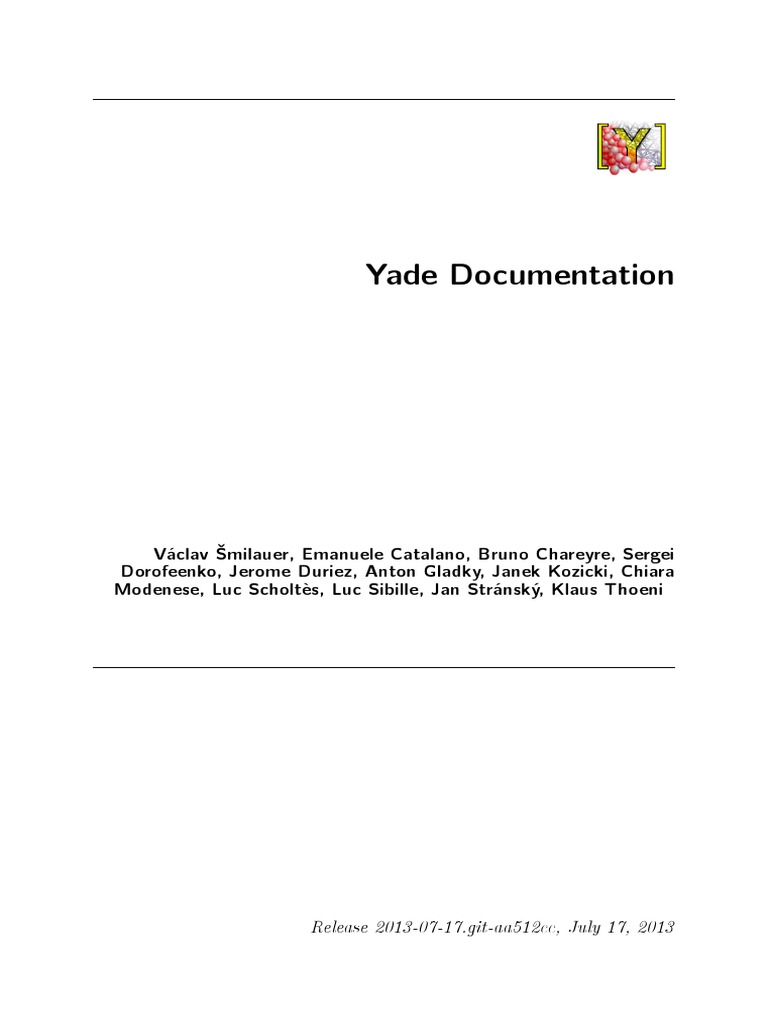 Yade | PDF | Command Line Interface | Scripting Language