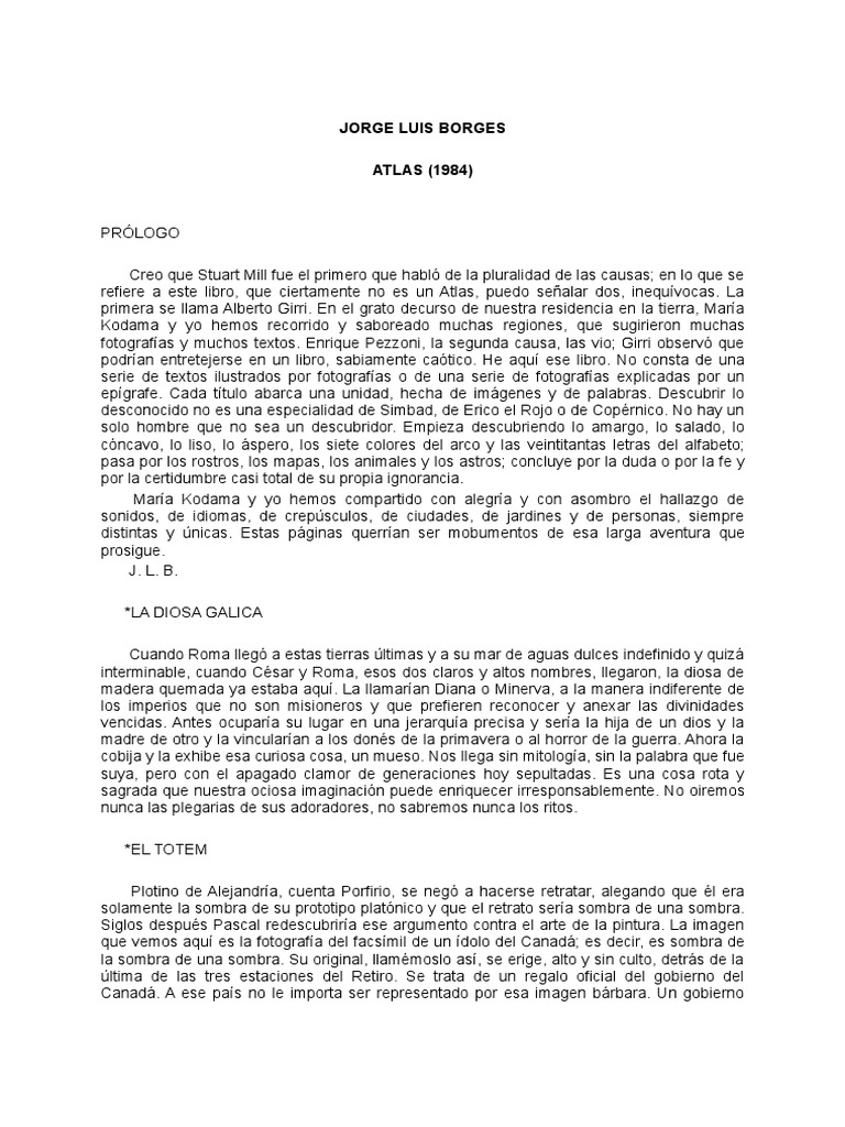 Atlas de Jorge Luis Borges | PDF | Minotauro