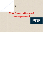 Chapter 1 the Foundations of Management