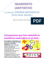 La enseñanza matemática en el nivel inicial