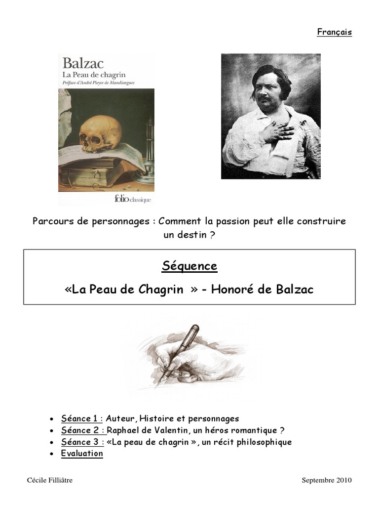 intro dissertation la peau de chagrin