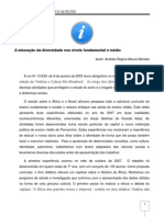 A Educação Da Diversidade Nos Níveis Fundamental e Médio