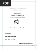 El Sistema Financiero Salvadoreno