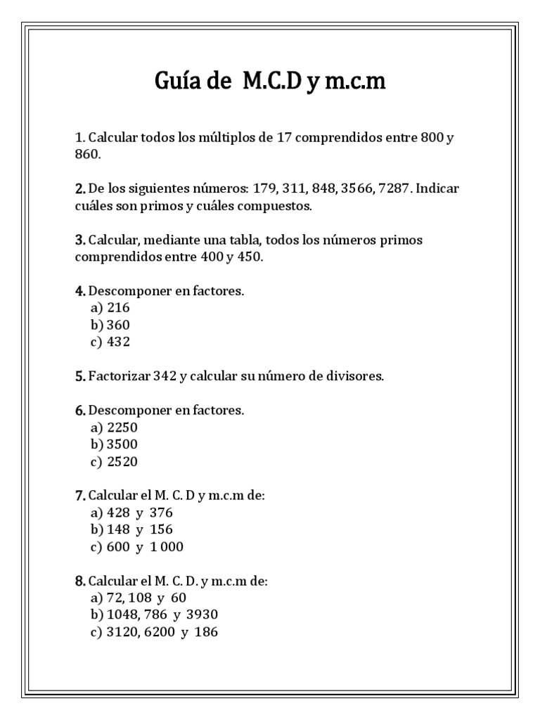 Guia De M C D Y M C M