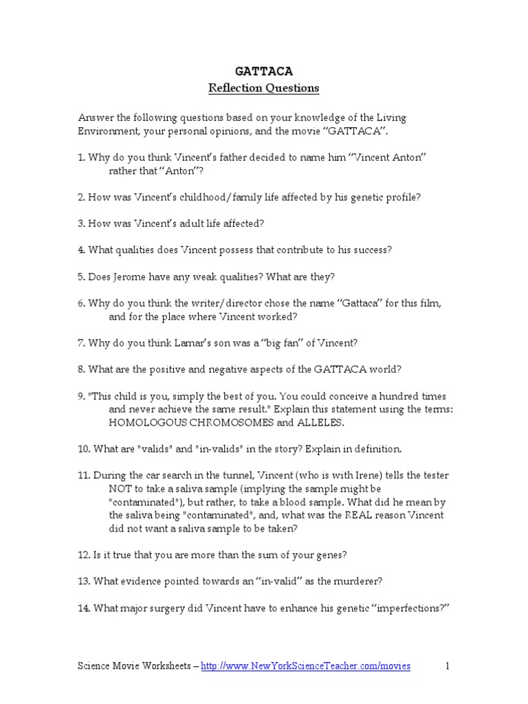 gattaca-reflection-questions-pdf-genetics-biology
