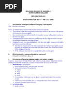 Nursing Pathophysiology Study Guide Last Test (Test 5)