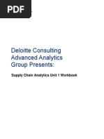 Deloitte Supply Chain Analytics Workbook