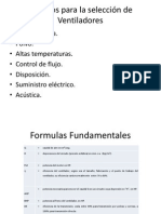 Criterios para La Selección de Ventiladores