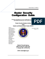 Router Security Configuration Guide by NSA