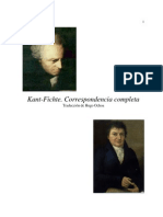 Fichte & Kant - Correspondencia Completa