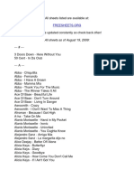 List of Free Piano Sheet Music