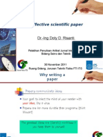 Effective Scientific Paper: Dr.-Ing Doty D. Risanti