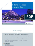 2009 Town of Frisco Community Survey: August 2009 Prepared By: Linda Venturoni