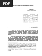 Terceirização no Serviço Público