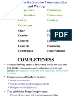 Completeness Conciseness Consideration Concreteness Clarity Courtesy Correctness