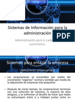 Sistemas de Información para la administración