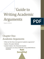 A Brief Guide To Writing Academic Arguments PP