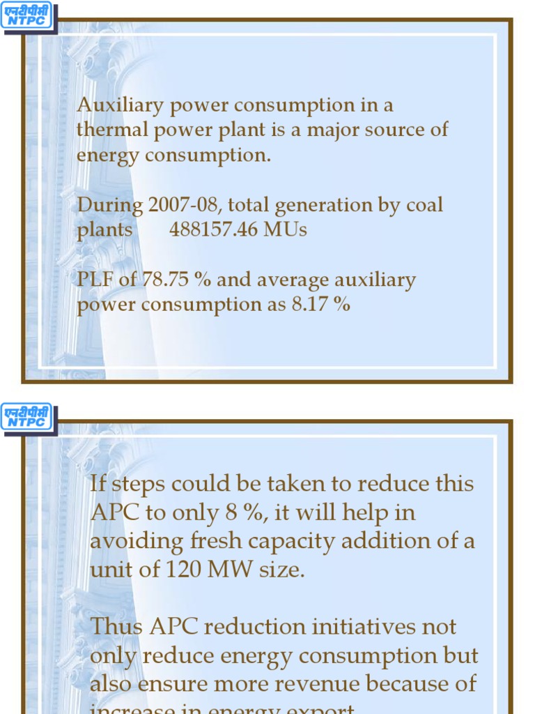 Auxiliary Power PDF Efficient Energy Use Power Station