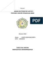 Download Makalah Restoratif Justice Tentang Hukum Peradilan Anak by Black Memories SN188498926 doc pdf