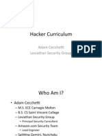 Hacker Curriculum: Adam Cecche0 Leviathan Security Group