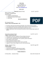 Business Resume Update 2013