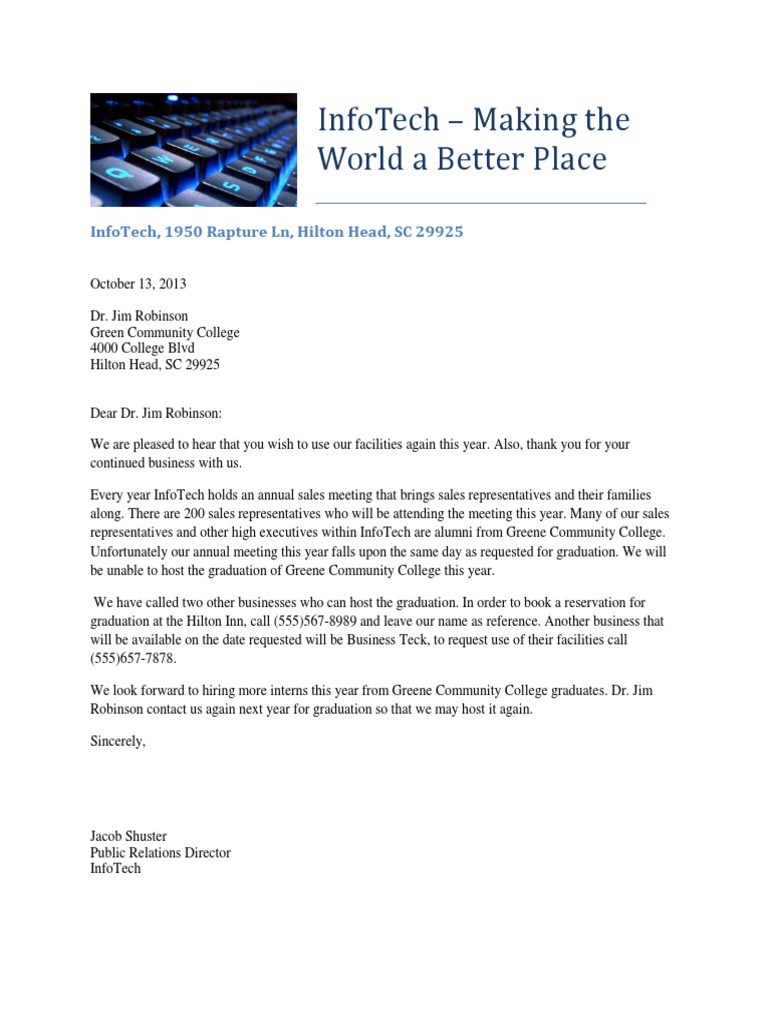 Negative Response Letter | PDF | Career & Growth | Business