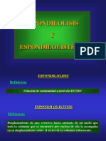Scola Espondilisis y Espondilolistesis
