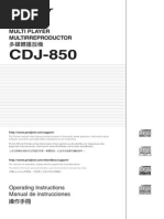 Operating Manual (CDJ 850 K) Eng Esp