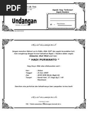 64 Koleksi Contoh Undangan Arisan Dalam Bahasa Jawa Gratis