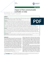 The Economic impact of Non-communicable
Diseases on households in India
