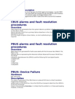 CBUS Alarms and Fault Resolution Procedures