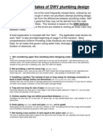 Plumbing - Top 10 Plumbing Mistakes Handout-4-09