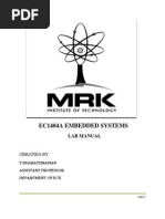 Emb Lab Manual