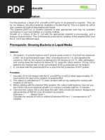 Laboratory Protocols: Plasmid DNA Isolation