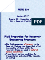 PETE 310: Lecture # 17 Chapter 10 - Properties of Black Oils - Reservoir Fluid Studies