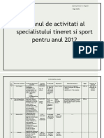 Plan de Activitati Pu Anul 2012