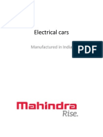 Electrical Cars: Manufactured in India