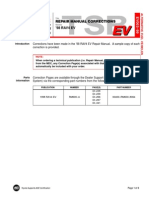 '98 RAV4 EV Technical Service Bulletin: Repair Manual Corrections