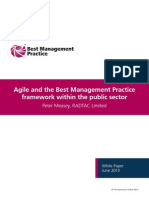 Agile and The Best Management Practice Framework Within The Public Sector