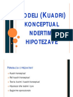 Modeli Konceptual Dhe Hipotezat 