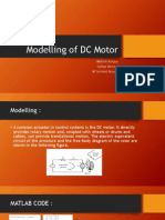 DC Motor Modeling and Parameter Identification