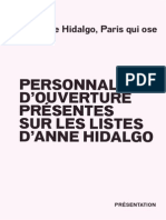 Dossier de Presse - Personnalités D'ouverture - Anne Hidalgo PDF
