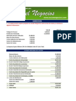 Ejercicio de Estado Integral de Costos Resuelto