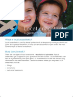 Local Anaesthetic: A Guide For Parents and Clients