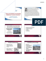 Means and Methods of Evaluating Reinforced Concrete Structures