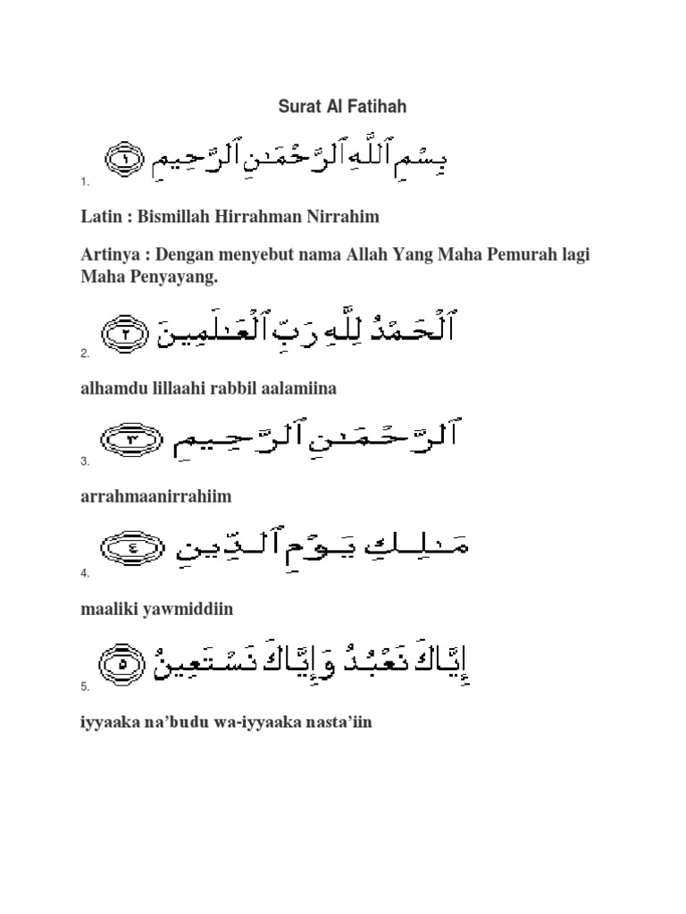 Surat Al Fatihah Beserta Arti Nya لم يسبق له مثيل الصور Tier3 Xyz